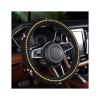 FUERU Car Steering Wheel Cover Set Universal Car Steering Wheel Cover Natural Wood Beads Touch Comfortable Fashion Car Interior (Color : 2#) view 1