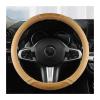 FUERU Car Steering Wheel Cover Set Car Steering Wheel Cover 14.5-15 Inches Leather Thin and Breathable Fashion Car Interior (Color : 1#) view 1