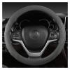 FUERU Car Steering Wheel Cover Set Car Steering Wheel Cover 14.58-15 Inches Genuine Leather Durable Fashion Car Interior (Color : 5#) view 1