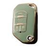 KUNIO Car Key Fob Cover Case Fit for Jeep Wrangler Unlimited Gladiator High Altitude Mojave Rubicon Sport JL JLU JT Key Protective Cover Keychain TPU Key Holder 4 Buttons Green view 1