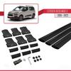apline Compatible with Citroen Berlingo 3 (K9) 2019-2022 Fly Model Car Roof Rack Cross Bar Black Aluminium 3 Bars view 4