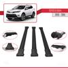 apline Compatible with Toyota RAV4 IV (XA40) Pre-Facelift 2013-2015 Fly Model Car Roof Rack Cross Bar Black Aluminium 3 Bars view 3