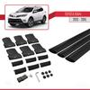 apline Compatible with Toyota RAV4 IV (XA40) Pre-Facelift 2013-2015 Fly Model Car Roof Rack Cross Bar Black Aluminium 3 Bars view 4