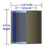 Replacement Air Intake Filter For Dekker Vacuum 2924-0100-001 view 3