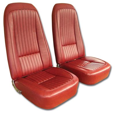 CA Vinyl Seat Covers - Firethorn - for 1976 C3 Corvette