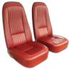CA Vinyl Seat Covers - Firethorn - for 1976 C3 Corvette view 1