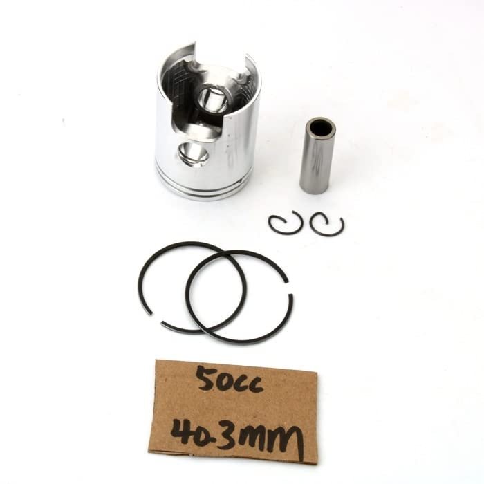 Motorcycle 50cc 70cc 90cc 40.3mm 47mm 49mm Piston Kit For Malaguti Drakon Naked XSM SM XTM Enduro 50 LC 2T (Color : 50cc 40.3mm)
