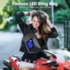 DABASHAN Sling Bag with LED Display, Hard Shell, Waterproof, Adjustable, Black Waist Crossbody Shoulder Chest Bag for Men and Women view 2