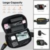 DABASHAN Sling Bag with LED Display, Hard Shell, Waterproof, Adjustable, Black Waist Crossbody Shoulder Chest Bag for Men and Women view 4