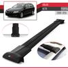 Compatible with Volvo XC70 (P3/P24) 2008-2016 Fly Model Car Roof Rack Cross Bar Black Aluminium 3 Bars view 3