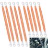10pcs Universal Automotive Ground Straps, 10/12 inch Engine Ground Strap Kit Braided Copper Ground Straps Automotive Ground Strap Wire Ground Strap Connectors for Most Cars (Copper) view 1