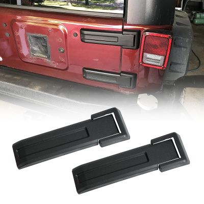Wocch Tailgate Hinge Cover for Jeep Wrangler JK & JKU 2007-2018, 2Pcs Spare Tire Bracket Tail Gate Hinge Trim Cover