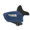 Mocardine King Tour Pack Set for Harley Billiard Blue, Trunk with Latch Kits, Black Backrest, Tour Pack Mount Rack, Metal Plate for Harley Touring 2014-2026 view 3