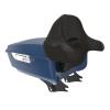 Mocardine King Tour Pack Set for Harley Billiard Blue, Trunk with Latch Kits, Black Backrest, Tour Pack Mount Rack, Metal Plate for Harley Touring 2014-2026 view 4