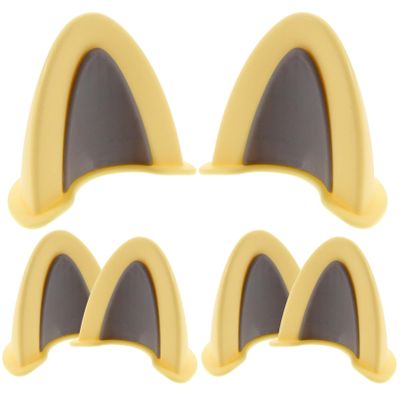 HOMSFOU 3 Pairs Cat Ear Helmet Accessories Motorcycle Helmet Decorations Cute Kitten Ear Flair for Scooter Helmets Easy Installation Unique Motorcycle Ears