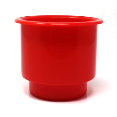 JSP Manufacturing Red 3-5/8 Jumbo Cup Recessed Drop in for Boat RV Car Truck Pool Table Sofa Inserts Large Size (25)