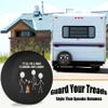 RV Tire Cover Stickmen Funny Dust-Proof Weatherproof Universal Fit for Trailer RV SUV Truck Camper Travel Trailer Wheel 13 Inch view 2