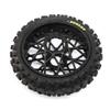 Losi Dunlop MX53 Rear Tire Mounted Black PM-MX LOS46005 RC Tire view 1