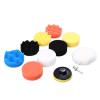 EdvenA 3inch Car Polishing Disc 11Pcs/Set Self-Adhesive Buffing Waxing Sponge Wool Wheel Polishing Pad for Car Polisher Drill Adapter (Color : A, Size : 5inch) view 2