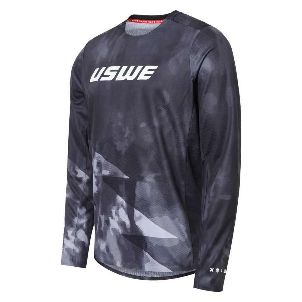 USWE Rk Off-Road Jersey - Quick Drying Performance for Max Comfort Designed for Enduro, Motocross, and More, L, Black