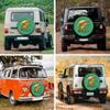 Spare Tire Cover Fishing Team Weatherproof Dust-Proof Universal Fit for Trailer RV SUV Truck Camper Travel Boat Trailer 13 Inch view 3