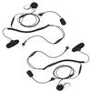 Pdflie Helmet Kit Earpiece Motorcycle Close Full Half Face Headset for Midland gxt1000 Radio Walkie Talkie (2Pack,Wired,Black) view 1
