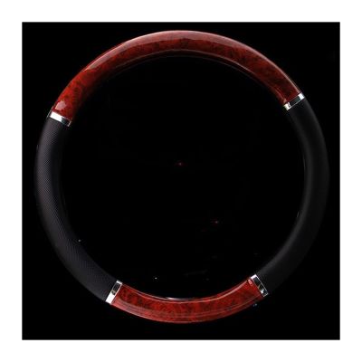 FUERU Car Steering Wheel Cover Set Universal Car Steering Wheel Cover Carbon Fiber Leather Elegant Good with Car Interior (Color : 1#)