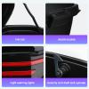 SEAVI Motorcycle Trunk Universal Motorbike Top Box Waterproof Tail with Lights Backrest Lock for Scooter Moped Back Large Capacity Storage Case Replacement D view 3