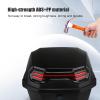 SEAVI Motorcycle Trunk Universal Motorbike Top Box Waterproof Tail with Lights Backrest Lock for Scooter Moped Back Large Capacity Storage Case Replacement D view 4