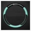 FUERU Car Steering Wheel Cover Set Universal Car Steering Wheel Cover Carbon Fiber Leather Breathable Moisture Removal Car Decorations (Color : 6#) view 1