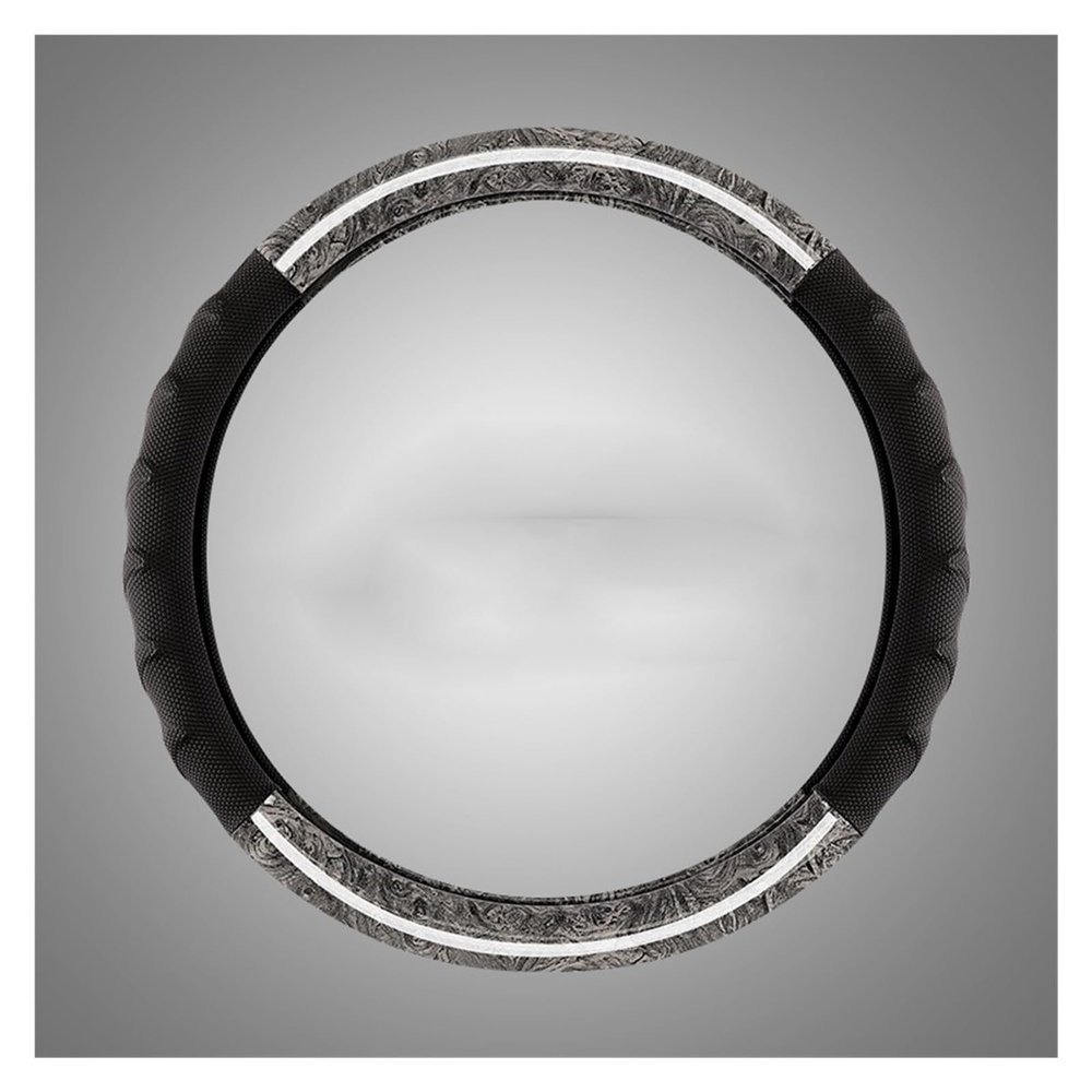 FUERU Car Steering Wheel Cover Set Car Steering Wheel Cover Crystal Mahogany Leather Ultra-Thin Laminated Car Interior Accessories (Color : 1#)