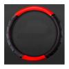 FUERU Car Steering Wheel Cover Set Universal Car Steering Wheel Cover Carbon Fiber Leather Four Seasons Men and Women Gifts (Color : 1#) view 1