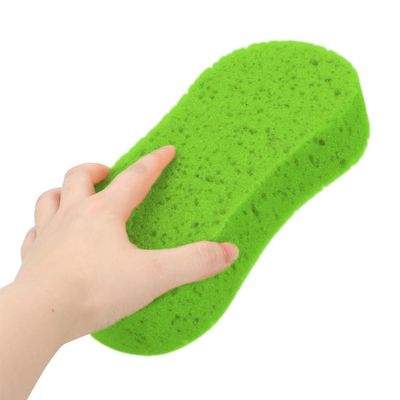 Large Soft Touch Coral Sponges, 5packNon-Scratch, High Foam, for Ultimate Washing Car, Bike, Boat or Household Cleaning Needs (Green)