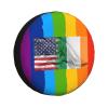 American and Irish Flag Ultimate Tire Protection: Premium Quality Tire Cover for All-Season Defense view 1