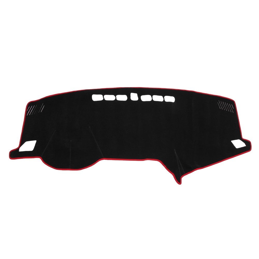 VekAuto Dashboard Cover Compatible for Hyundai Sonata 2015-2019, Non-Slip Polyester Black Red Dash Cover Mat Dash Board Protector Cover