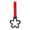 Q1-TECH, JDM Tsurikawa Ring Japanese Subway Train Bus Car Handle Sakura Flower Shaped Handle Hand Strap Rear Front Bumper Warning Rings Drift Charm Drift Car Accessory (Black/Red) view 4