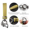 Leather Car Keychain,Carbon Fiber Key Fob with Anti-Lost D-Ring & Key Ring view 4