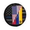 America Venezuela Friendship Flag Ultimate Tire Protection: Premium Quality Tire Cover for All-Season Defense view 1