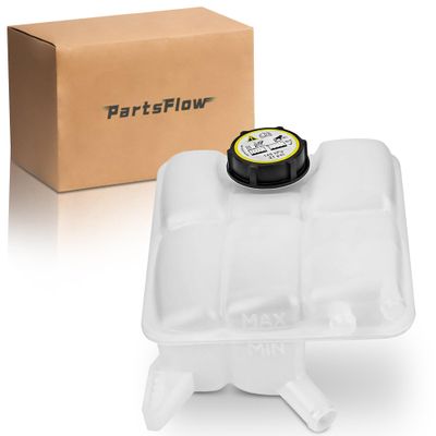 PartsFlow Coolant Reservoir Tank W/Cap Compatible With 2012-2018 Ford Focus 2013-2017 Ford C-Max 2013-2016 Ford Escape 2014-2016 Ford Transit Connect BE8Z8100A CV6Z8A080A 603-382