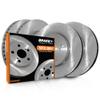 Brake X Front and Rear Brake Rotors Kit Replacement for 2005-2007 DODGE GRAND CARAVAN | Advanced X Disc Rotors view 1