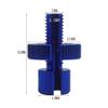 Surakey Blue Bike Bicycle Motorcycle Aluminum Alloy Brake Clutch Throttle Lever Cable Adjuster Screws Fastener Bolt Accessories Adjusting M8 Thread Screw Replacement Parts view 3