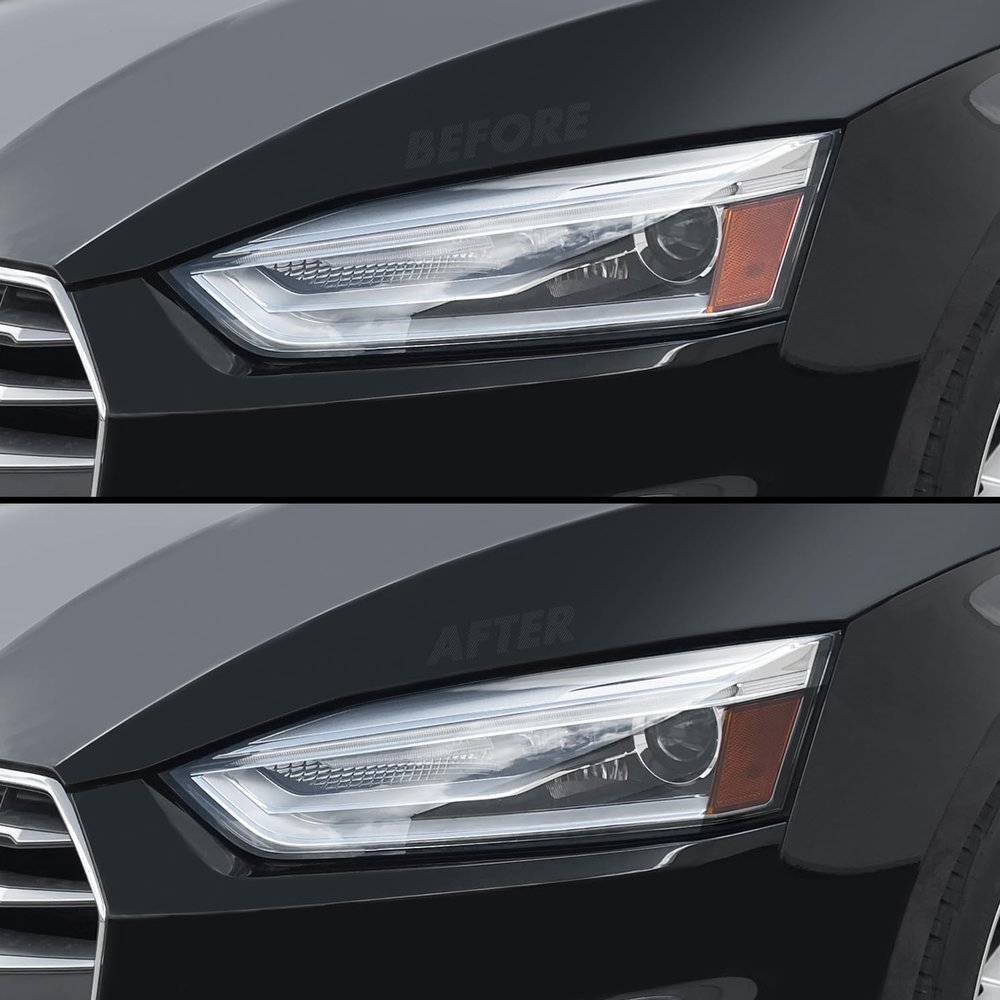 SlickMod PreCut Vinyl Smoke Tint for 2018-2019 Audi A5 S5 Headlight (35% Light Smoke, 4. Headlight Sidemarker)