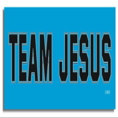 Gear Tatz - Team Jesus - Christian - Car Magnet - 7.5 x 2.75 inches - Professionally Made in the USA (Magnetic, X5)