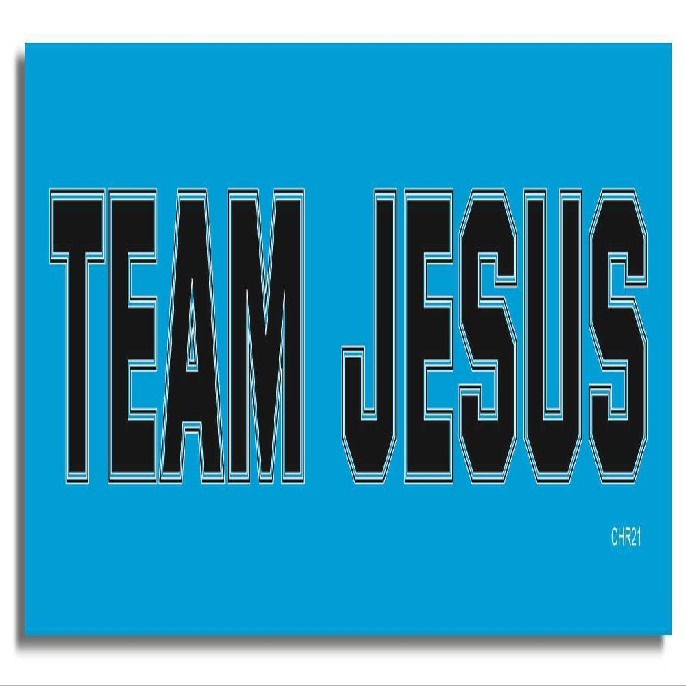 Gear Tatz - Team Jesus - Christian - Car Magnet - 7.5 x 2.75 inches - Professionally Made in the USA (Magnetic, X5)