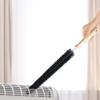 2Pcs Radiator Brush, Dryer Cleaner Vent Brush, 40cm Long Flexible Refrigerator Coil Cleaning Brush, with Wooden Handle, Slim Radiator Duster Brush, Vent Cleaner Brushes(Black) view 2
