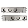 P SEPEY Stainless Steel Mud Flap Hanger Rear Bar with Oval Light Cutouts, 2.5" Bolt Spacing, 30" Length, Spring Loaded, Chrome (2pcs) view 1