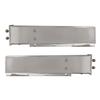 P SEPEY Stainless Steel Mud Flap Hanger Rear Bar with Oval Light Cutouts, 2.5" Bolt Spacing, 30" Length, Spring Loaded, Chrome (2pcs) view 2