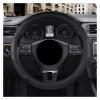 FUERU Car Steering Wheel Cover Set Car Steering Wheel Cover Breathable Leather Four Seasons Available Fashion Car Interior (Color : 1#) view 1
