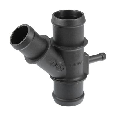 Partuto Engine Radiator Coolant Hose Connector No.1K0121087H - Car Interior Heater Hose Connector - for Volkswagen Eos 2.0L 2007-2008 Plastic Black 1 Pc