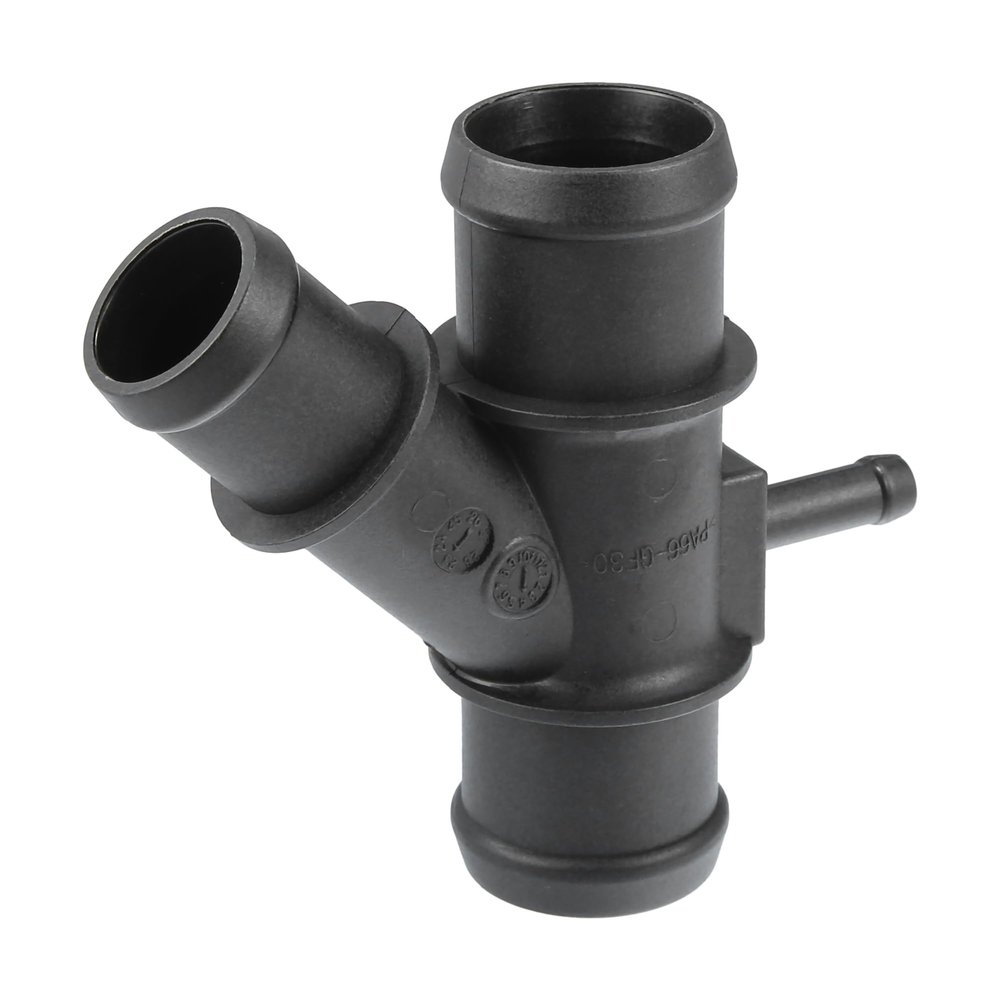 Partuto Engine Radiator Coolant Hose Connector No.1K0121087H - Car Interior Heater Hose Connector - for Volkswagen Eos 2.0L 2007-2008 Plastic Black 1 Pc